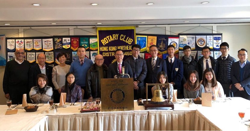 Interact Club participating in the Luncheon Meeting